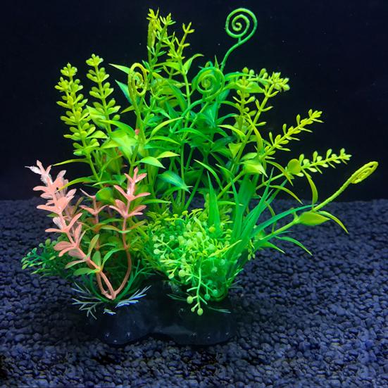 Aquarium Dekoration Hohe Simulation Dekorativ Farbecht Künstliches Wassergras Aquarium Dekoration für Heimdekor