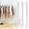 12Inch Wire Shelf Brackets Set Featuring 6 Clip and 2 End Brackets Suitable for Various Display Needs in Home Space