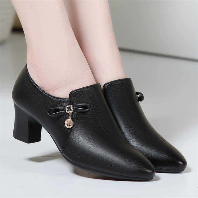 

Rhinestone High Heels for Women Single Shoes Spring Autumn Elegant Solid Color Non-slip Comfort Party Pumps 36