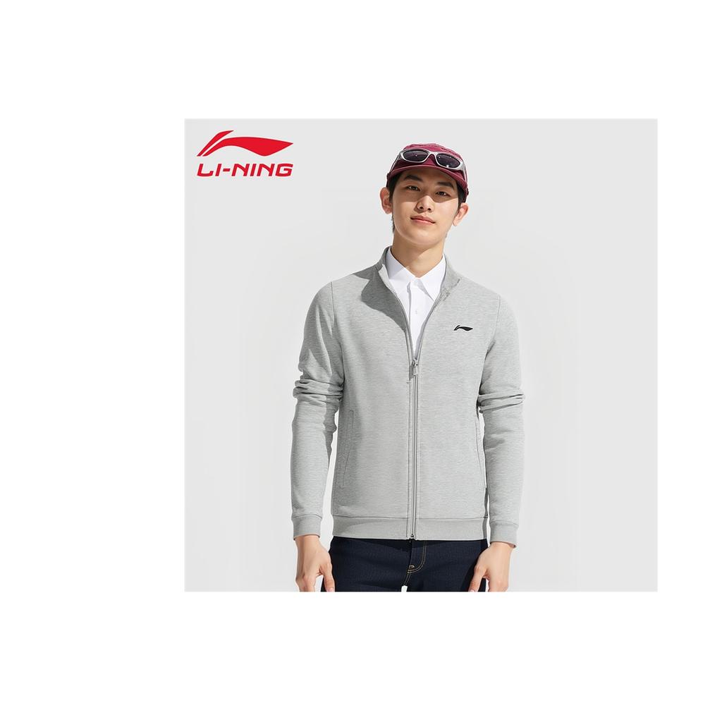 Li-Ning Stand Collar Jacket Simple Casual Sports Cardigan Hoodie Men outerwear AWDTE75-2
