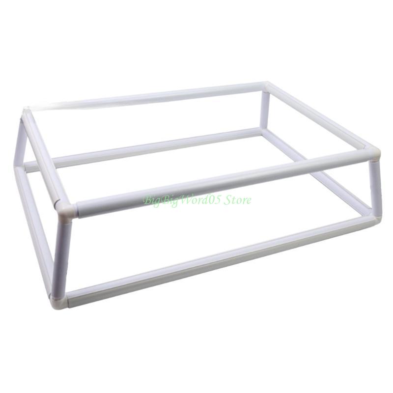 24TE Square Embroidery Hoop Stitching Frame Square Embroidery Clip Frame for Quilting Embroidery Craft