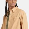 Timberland Simple Comfortable Solid Color Pointed Collar Long Sleeve Shirt Men Shirts Orange A42J5-EH3
