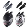 2 Pièces Cornes d'Oreilles de Casque Cornes de Casque de Moto Punk Scooter Scootor Dropship