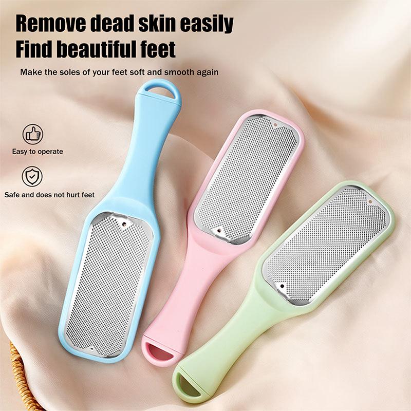 1Pcs Pedicure Foot File Tools Professional Dead Skin Callus Removal Stainless Steel Ergonomic Handle For Smooth Feet