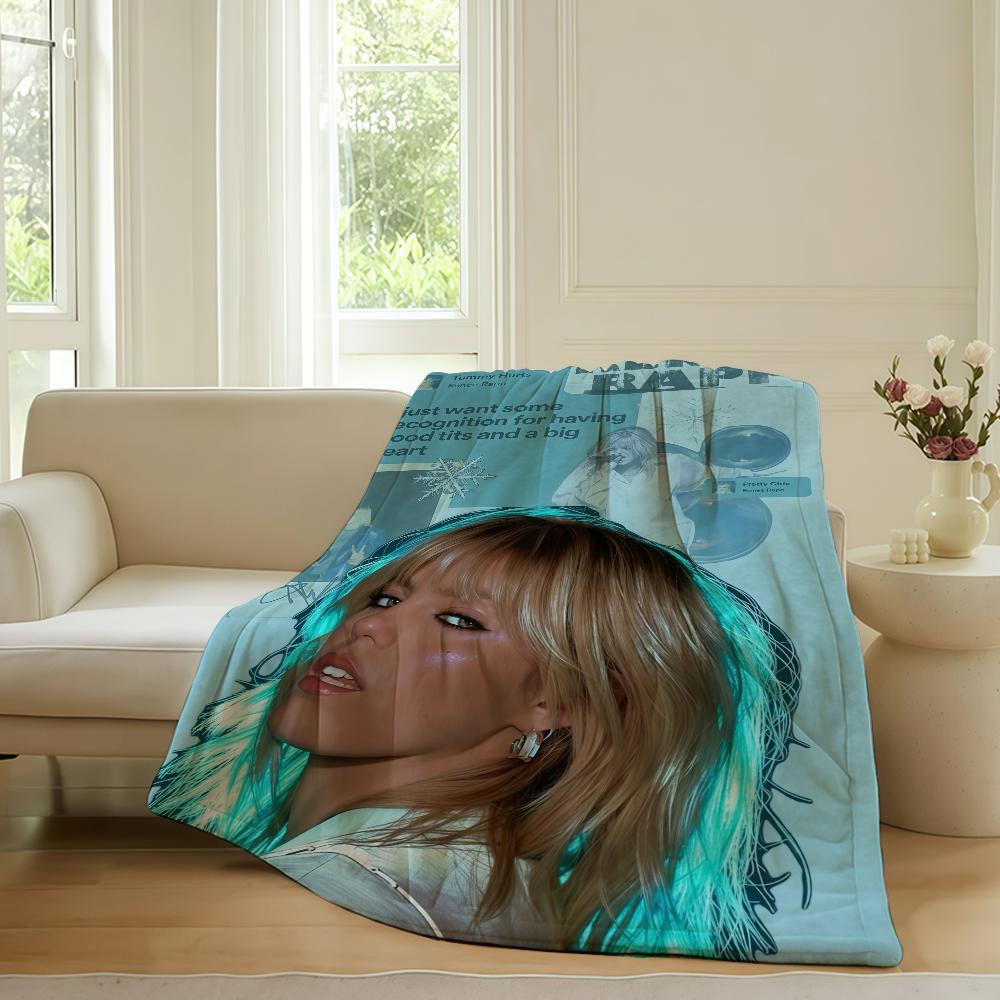 American singer R-Renee Rapp Blanket For Sofa Office Bed Plane Travel Sleep Read Relax Camping Soft And Warm