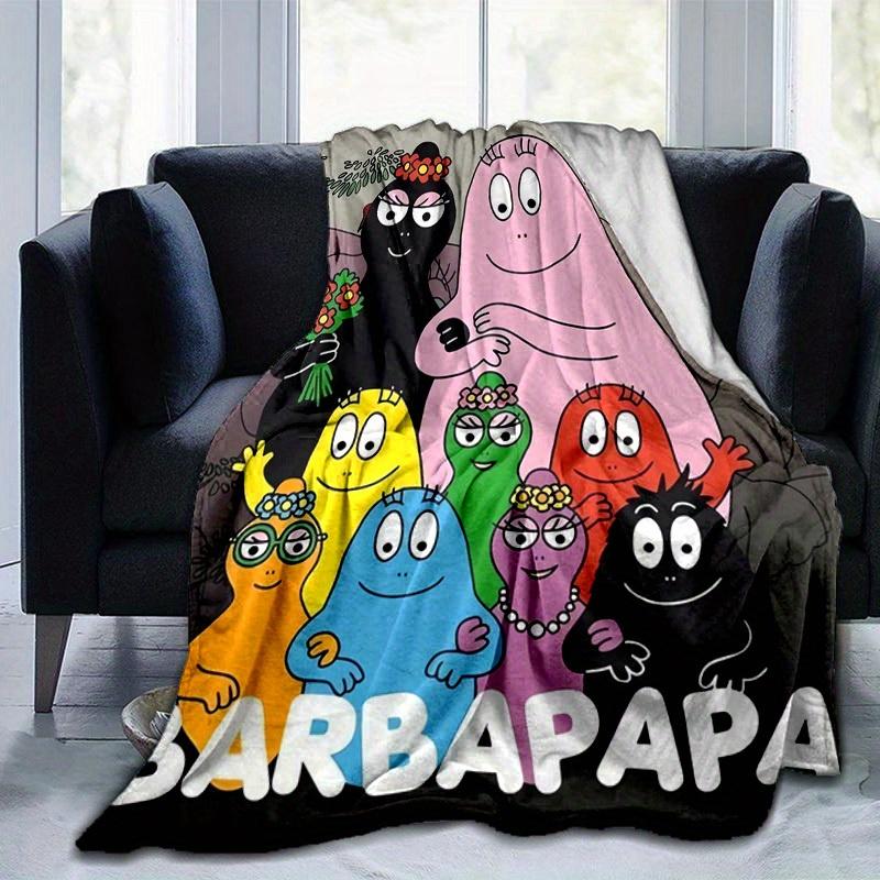 1 Stück, Barbapapa Kuscheldecke, Weiche & Gemütliche Decke für Heimdekoration, Sofabezug, Reise, Camping, Büro-Nickerchen, GeschenkideeB018