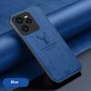 Fabric Deer Pattern Matte Cloth Leather Protection Hard Phone Cover for Realme GT 7 Pro 5G Shockproof Soft Bumper Cover