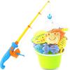 Magnetic Fishing Toy Set for Kids: Luminous Fish, Rod, Hook, and Net Bag for Water Play
