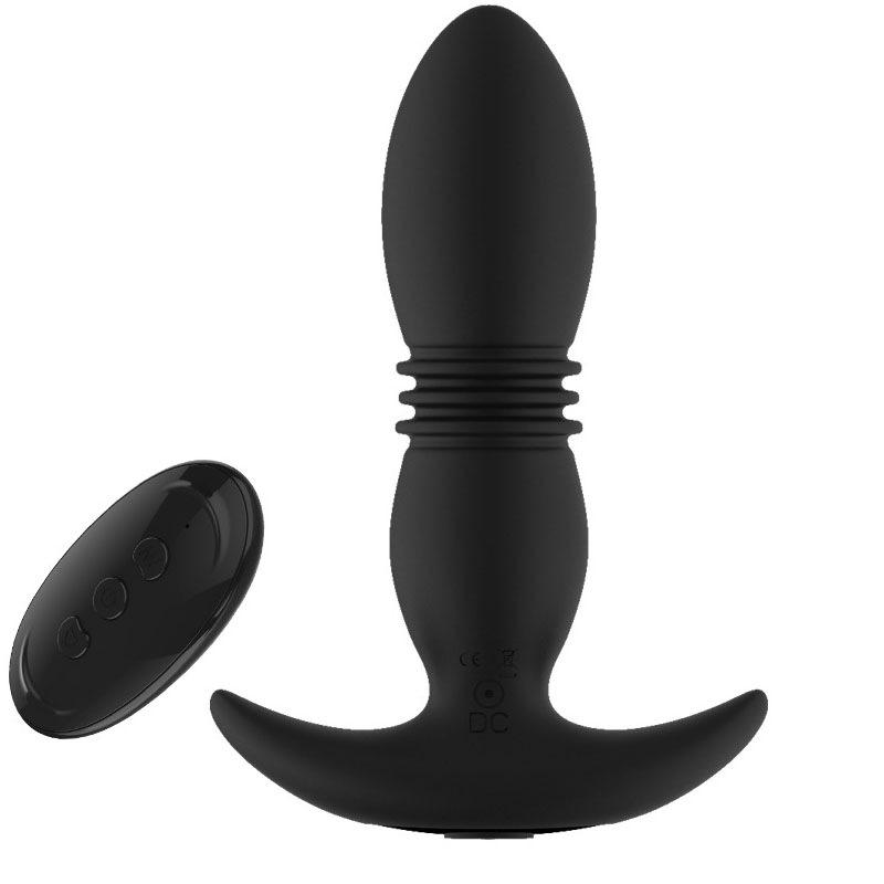 Prostata-Massagegerät & Doppelring-Analplug-Vibrator mit Heizung für Männer