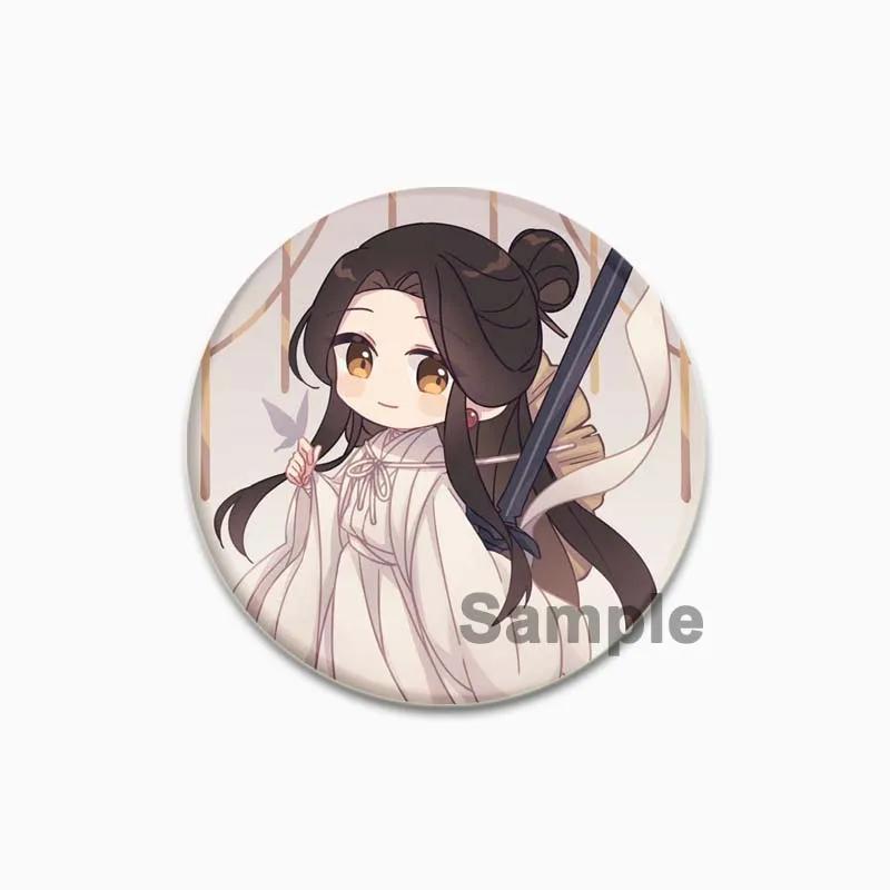32/44/58mm Heaven Official's Blessing Anstecker Huacheng Xie Lian Anime Broschen Handgemachte Niedliche Emaille-Pins für Kragen Kleidung Schmuck 44/58mm