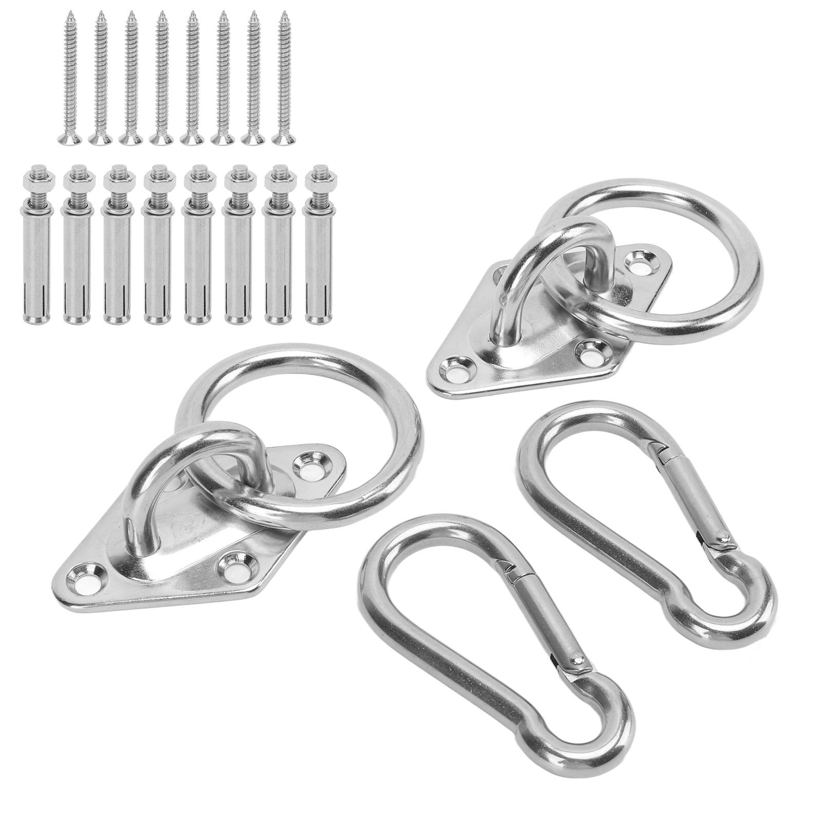 Stainless Steel Ceiling Hanging Kit High Hardness Suspension Bracket Hook Hanger for Yoga Hammock Swings