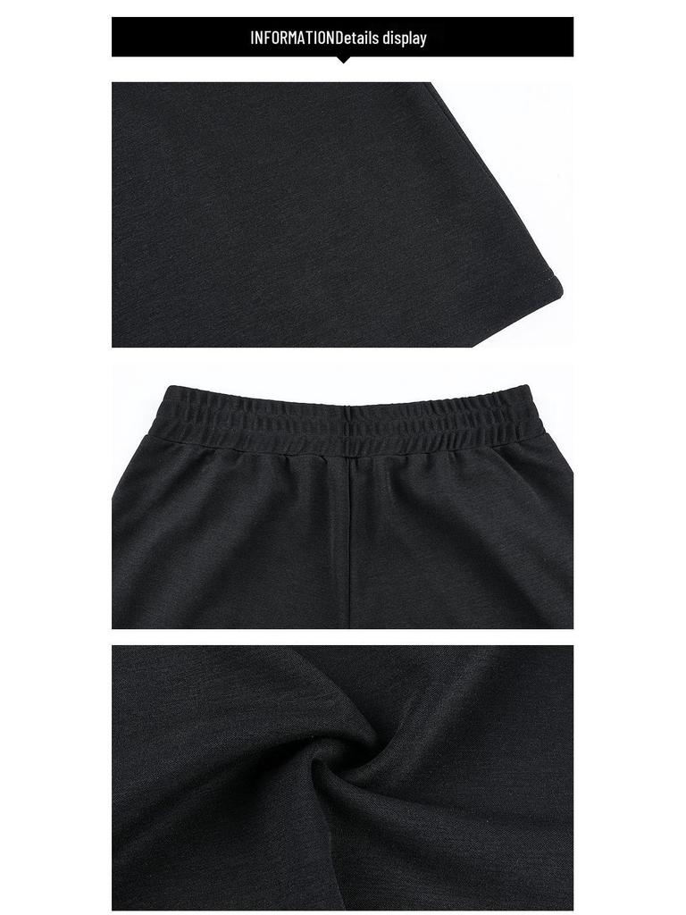 Autumn/Winter High-Waisted Plus Velvet Wide-Leg Pants: Fashionable, Age-Reducing Casual Skirt for Middle-Aged and Elderly Mothers