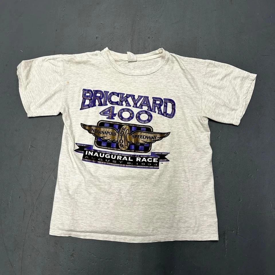 Vintage 1994 Brickyard 400 inaugural race graphic nascar tshirt XL