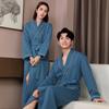 All-Season Cotton Bathrobe for Men and Women, Hotel-Style with Logo