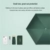 Portable Flat Five-Fold Sun & Rain Umbrella