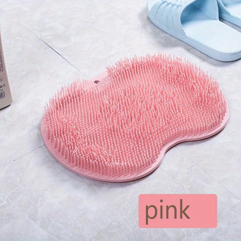 

Exfoliating Foot Brush and Back Scrubber Anti-Slip Suction Cup - Deep Cleansing and Exfoliating Tool for Body Dirt Removal рожевий