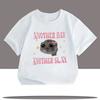 Another Oay Children Cartoon Print T-shirts Summer Girls Casual Fashion Kawaii Colorful Short Sleeve Tops Kids