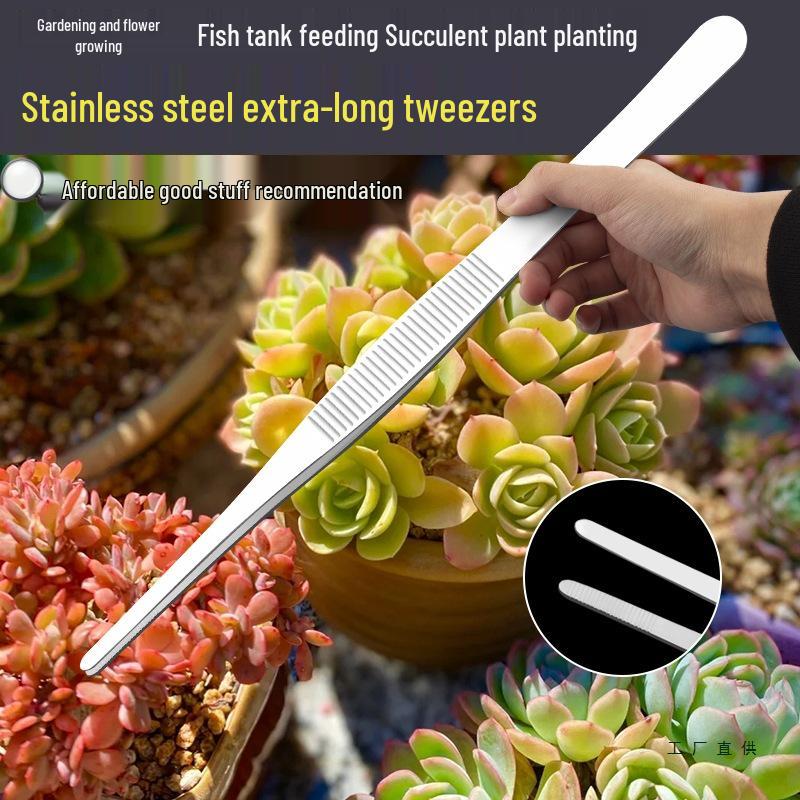 Stainless Steel Gardening Tweezers for Picking, Feeding, and Plant Care