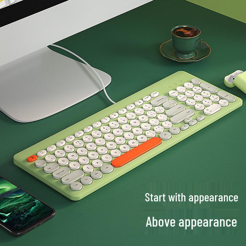 BOW Hangshi K221 USB Wired Keyboard for Girls - Desktop & Laptop Typing