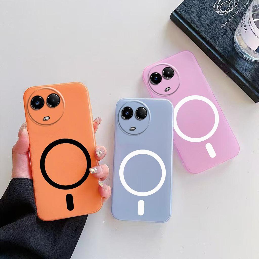 Case for Realme 11x 5G,11 5G Premium Magnetic Matte Phone Casing Protection Cover