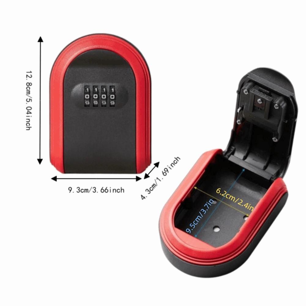 Mechanical Combination Lock Key Lock Box Full Plastic Key Storage Box Key Organizer Entrance