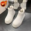 Plush Platform Ladies Shoes Large Size Warm Round Toe Women's Snow Boots Y2k Trend 2025 Fashion Chic and Elegant Booties Sale