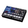 KORG volca nubass synthesizer bass machine with Nutube vacuum tube circuitry, a 16-step sequencer, built-in speaker, and headphone compatibility.