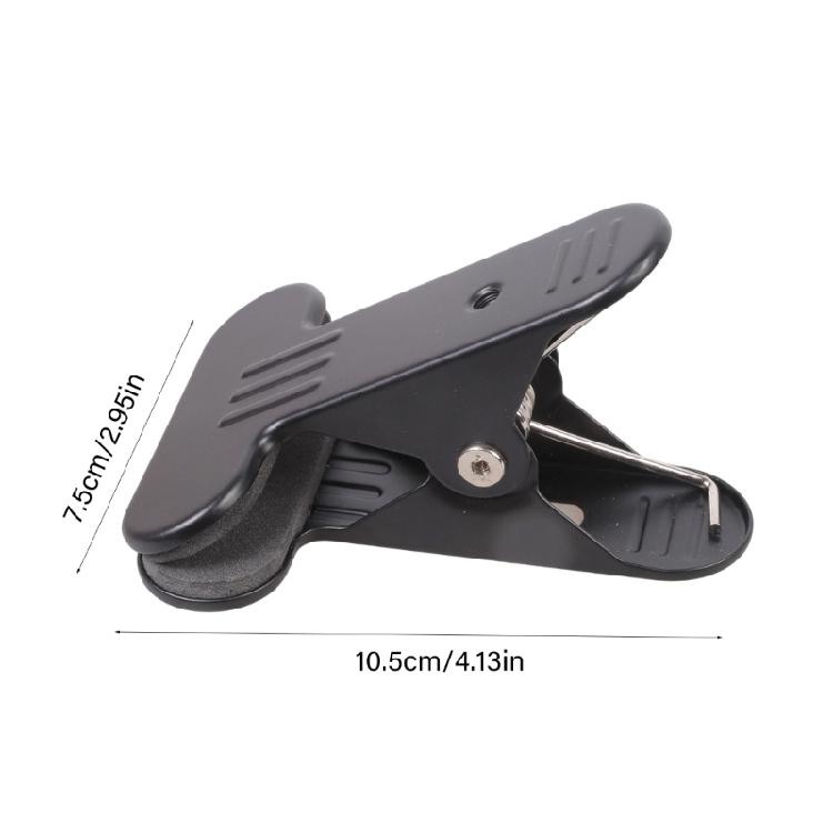 Iron Mounting Clamp 1/4Thread Camera Accessory For Light Stands Pipe Tripods Studio Equipment Up To 1.77Inch Grip