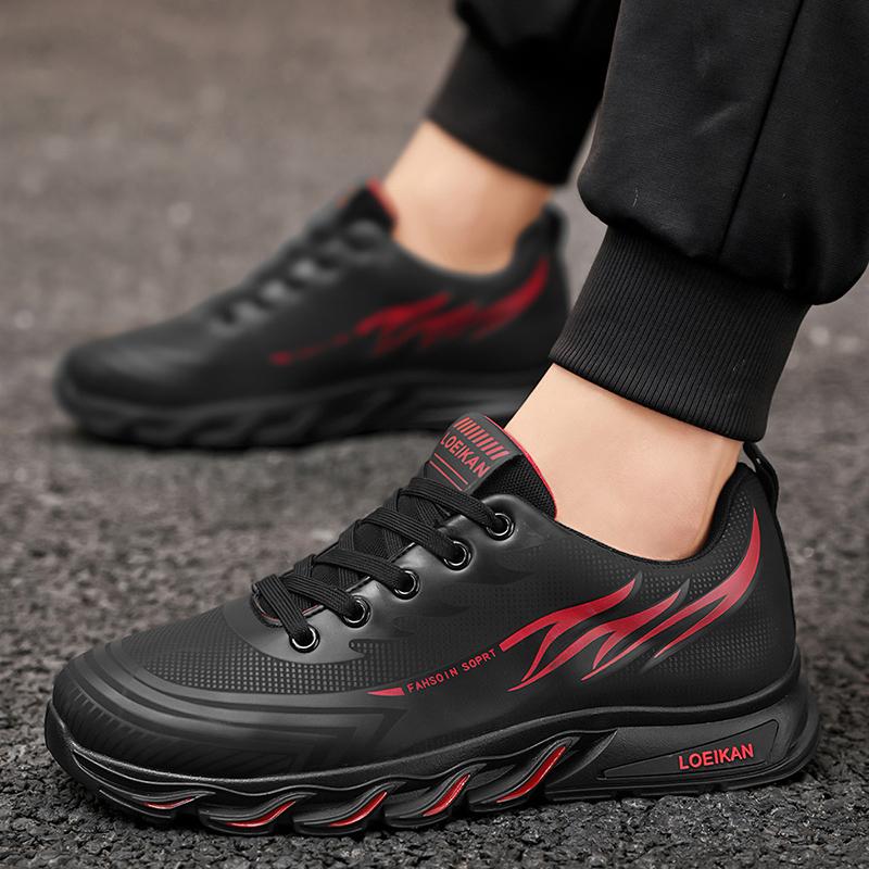 Pánská sportovní obuv Běžecké tenisky Studentská obuv na jogging Černá vycházková obuv Nadměrná velikost