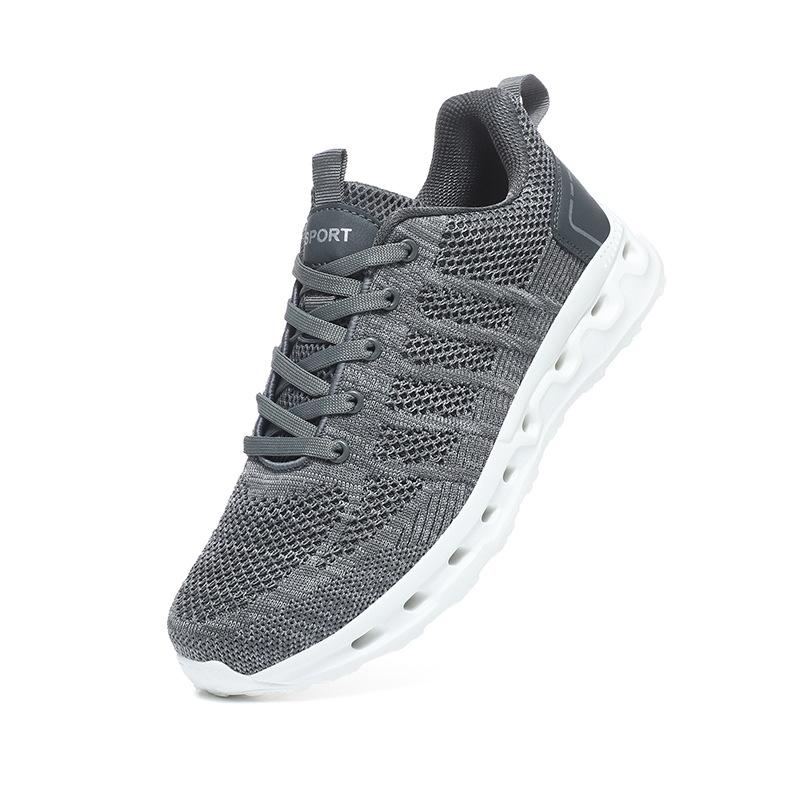 

Мужская обувь большого размера, повседневная обувь из сетки с плетением, летняя легкая дышащая спортивная обувь, модные кроссовки для бега - 48 серый