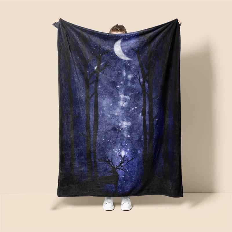 Ocean Whales Home Decoration Plush Throw Sofa Blanket Anime Animals Bedspread Bed Fluffy Soft Blankets Decor Plaid Modern