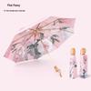 Xiaobu Forest Pink Peony Compact UV Umbrella
