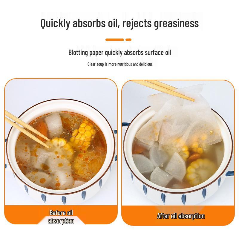 Oil-Absorbing Paper for Kitchens - Removes Scum & Floating Oil