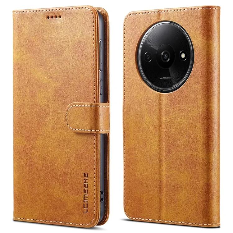 

For Xiaomi Redmi A3 / Poco C61 4G Case Calf Texture Flip Stand Shockproof Phone Cover