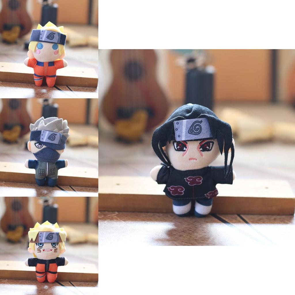 Naruto Short Plush Doll Keychain Collectible Sasuke Kakashi Character For Fans Decor