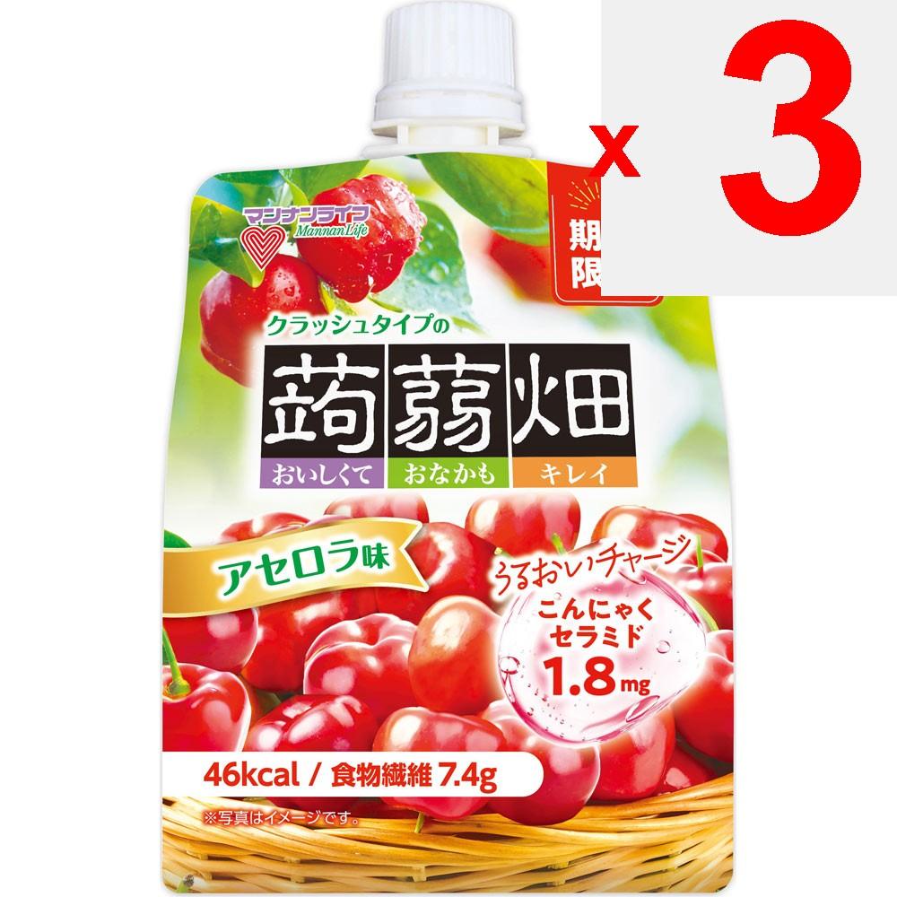 mannan life Konnyaku Hata Crush Type Acerola Flavor 150g Konjac Field Jelly Konjac Field