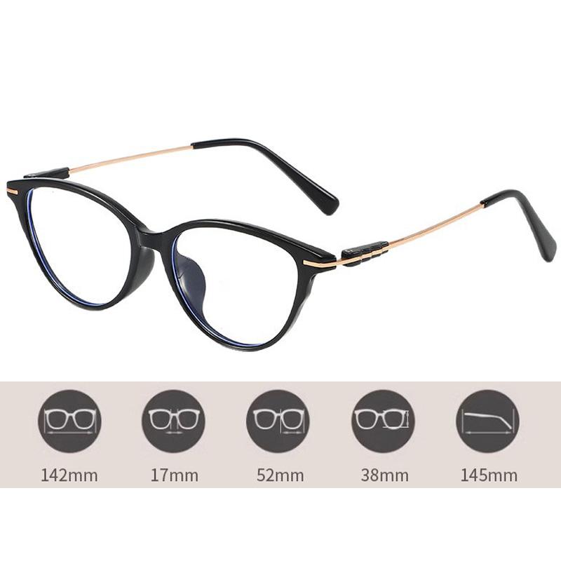 T Leg Cat Eye Pochromic Myopia Glasses for Women Outdoor Color Changing UV Protection Sunglasses Near Sight Eyeglasses