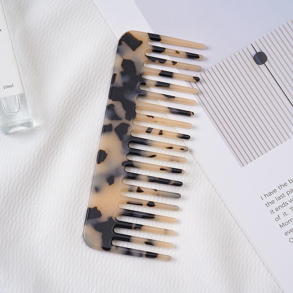 Acetate Sheet Anti Static Hair Brush Colorful Marble Pattern Comb Portable Hair Styling Tool Daily D