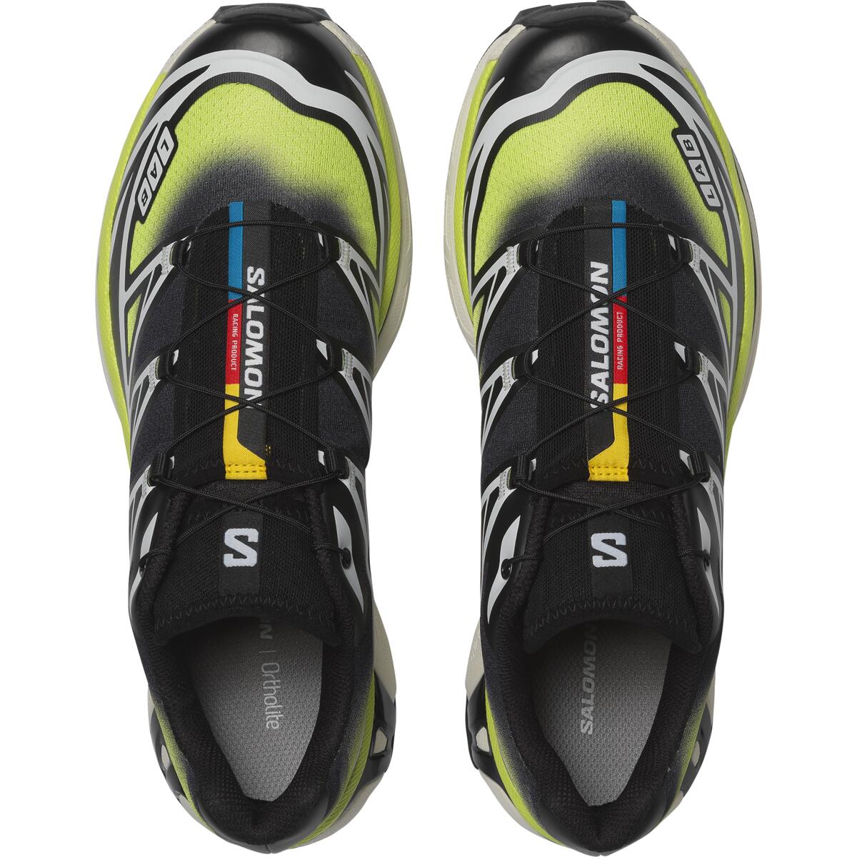 Salomon XT-6 Skyline Pohodlné MäKké Trailové BežEcké TopáNky Unisex Tenisky ČIerna ŽLtá 479774 42⅔-image