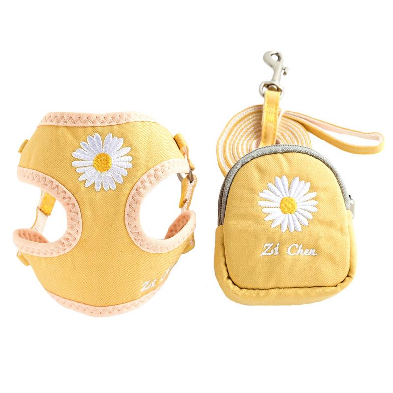 Pet Supplies Cat Dog Traction Rope Small Dog Vest Chest Strap Set