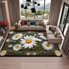 American Style Retro Flower Living Room Carpet Sunflower Decoration Coffee Tables Fluffy Rugs Dining Room Aesthetic Floor Mat