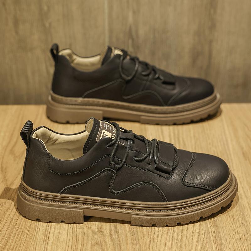 Fashion Men's Casual Shoes 2024 Trend Autumn Winter Thick Bottom Comfortable Non Slip Men Sneakers Luxury Outdoor Versatile Driving Shoe