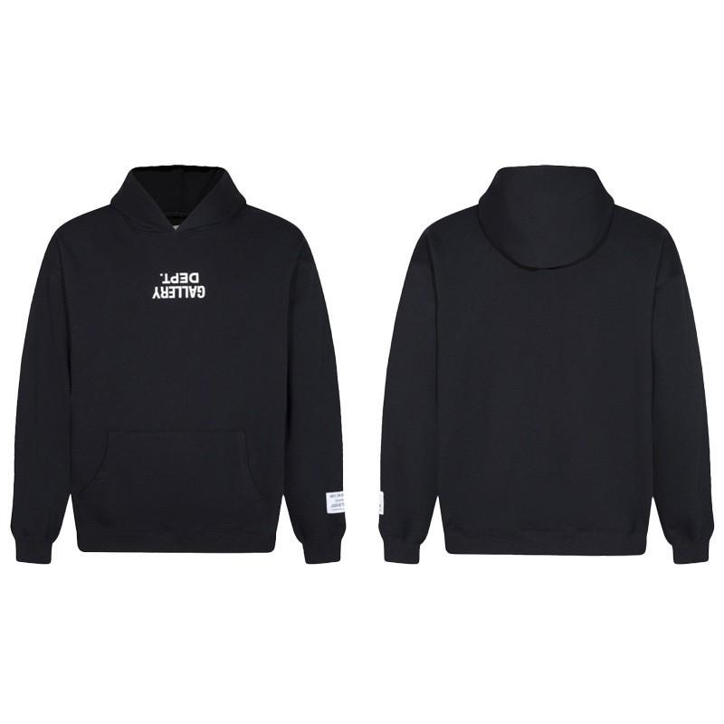 Gallery Dept Streetwear Hoodie Men Women - Oversized Cotton Pullover With Bold Letter Print Casual Wear