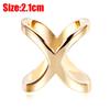 Simple Cross Scarf Clip X Shape Metal Brooches For Women Hollow Bow Scarves Buckle Holder Shawls Jewelry Clothing Accessories