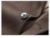 2025 Winter Men's Fashion Wool Coat, Double-Sided with Suit Collar, White Goose Down, Trendy Warm Outerwear