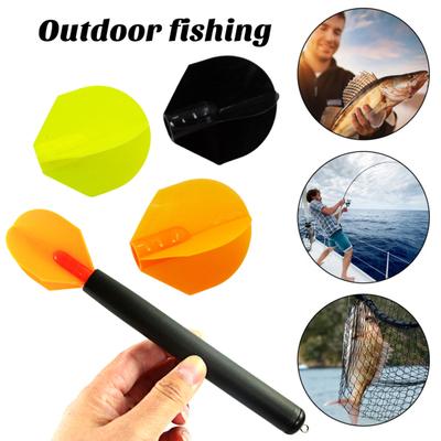 20CM/50G Carp Fishing Dart Marker Float with 3 Interchangeable Tails Water Depth Measuring High Visibility Vertical Positioning Float Fishing