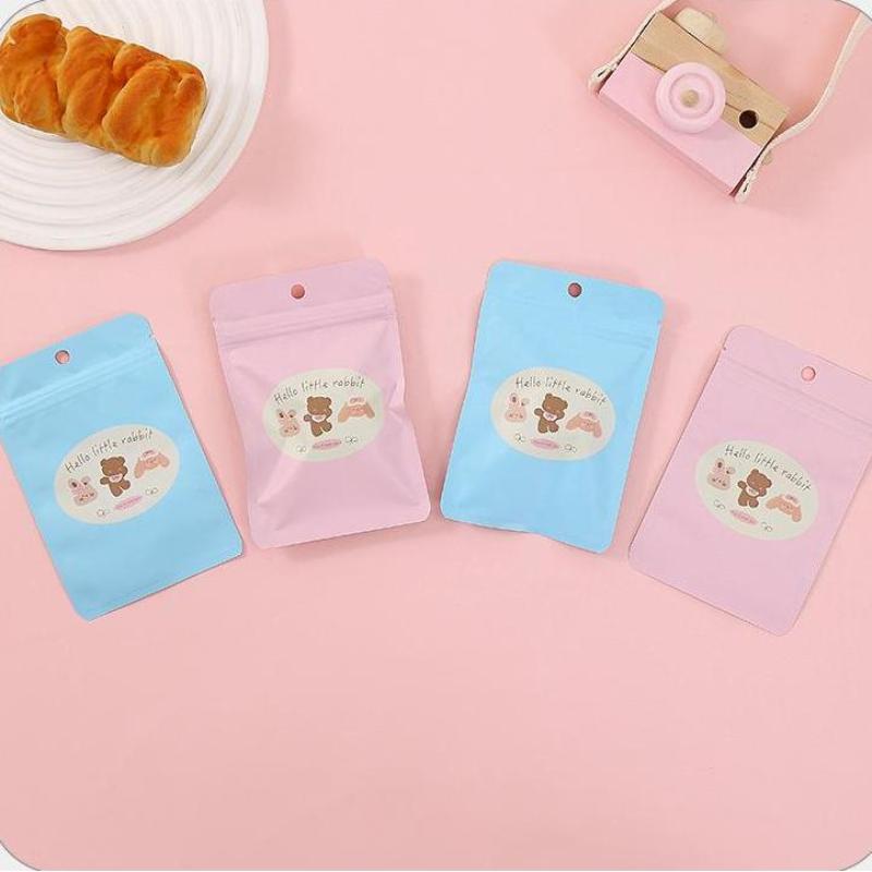 10Pcs Cartoon Cartoon Candy Cookies Self Sealing Storage Bag Creative Snack Doll Toy Blind Box Bag Lucky Gift Bag Surprise Gift