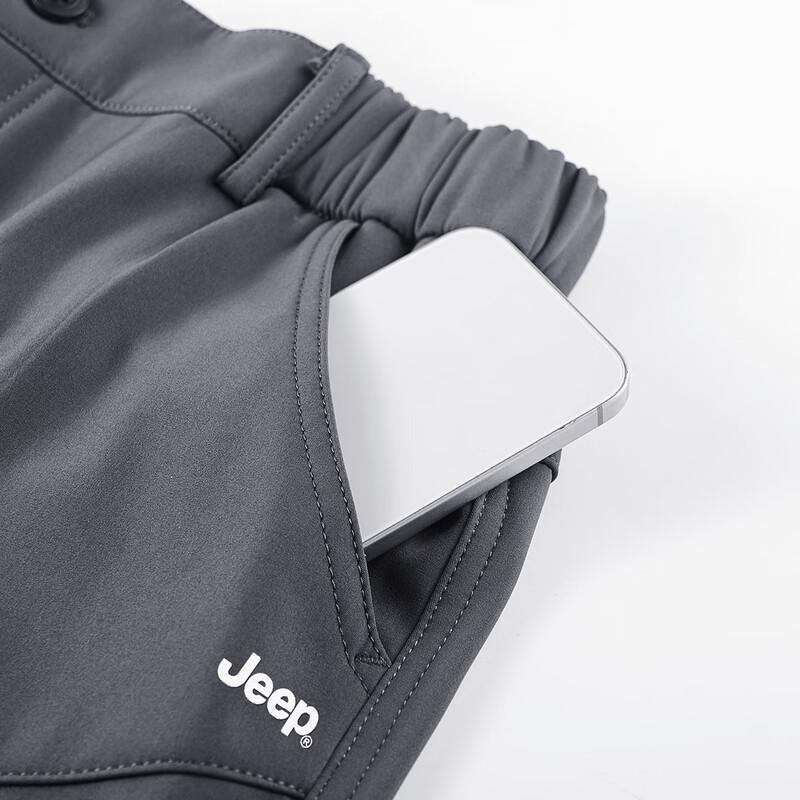 JEEP Men's Fleece-Lined Outdoor Thermal Casual Trousers