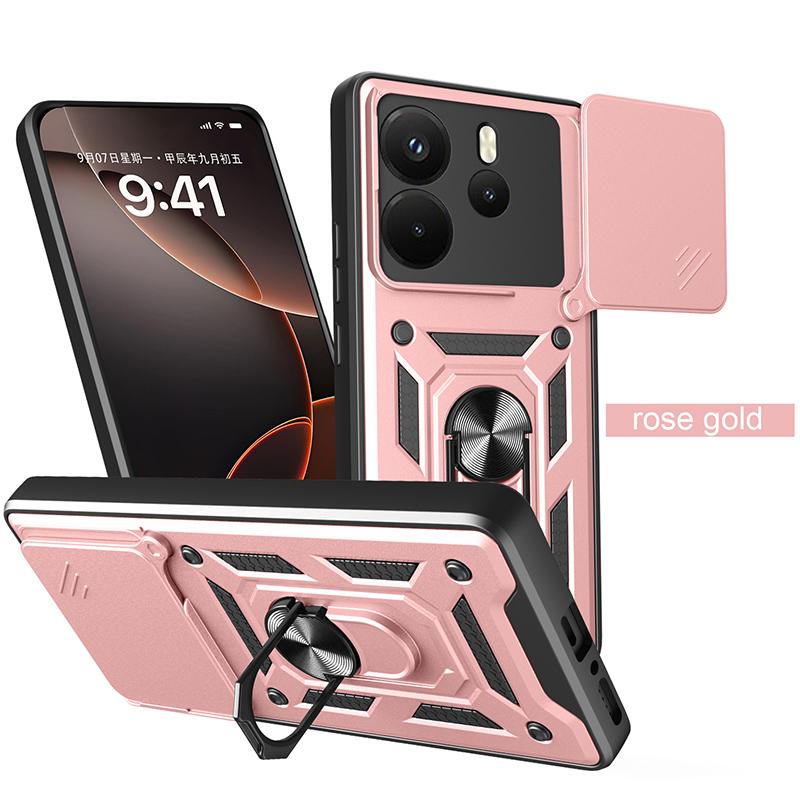 For Xiaomi Redmi Note14 Pro Plus Shockproof Armor Case 4G/5G with Car Holder - Camera Lens Protection Phone Cover