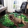 1pc Dinosaur, Prehistoric Chair Carpet for Office, Soft Comfortable Mat For Office, Living Room, Bedroom, Machine Washable Carpet yy251112026